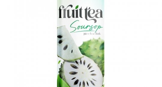 Fruit tea drink in sleek aluminum cans