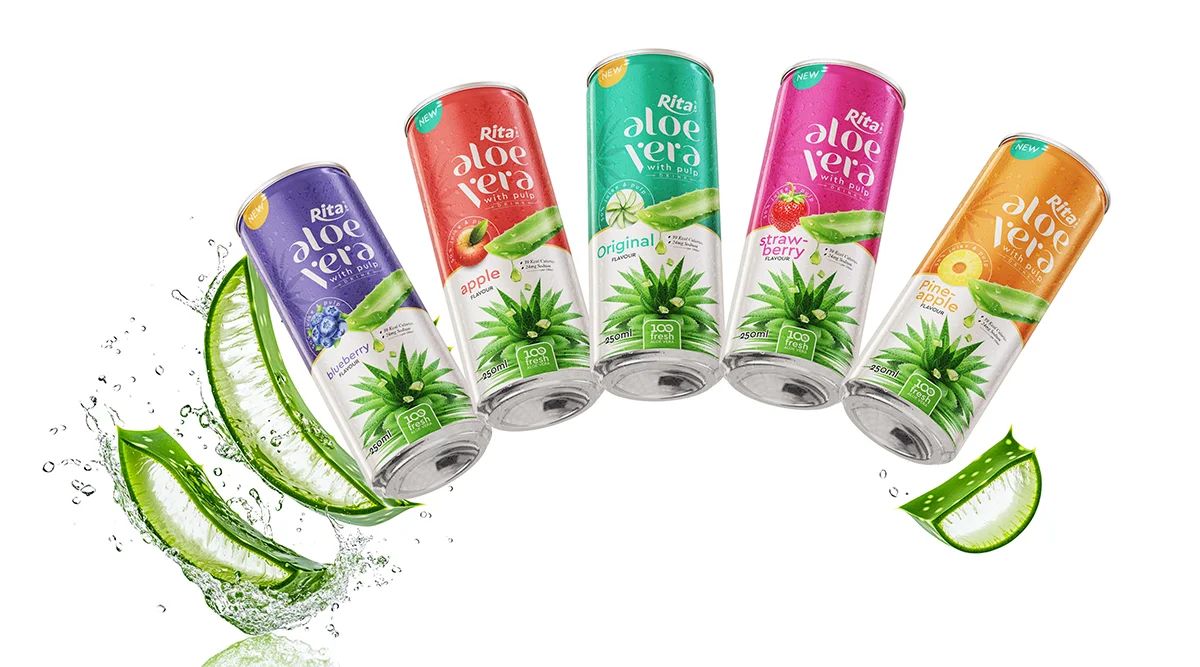Poster Design Aloe drink 250ml can web