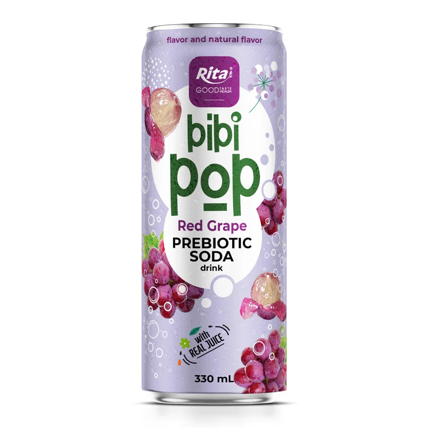 Bibi Pop Prebiotic Soda drink 330ml sleek can 03