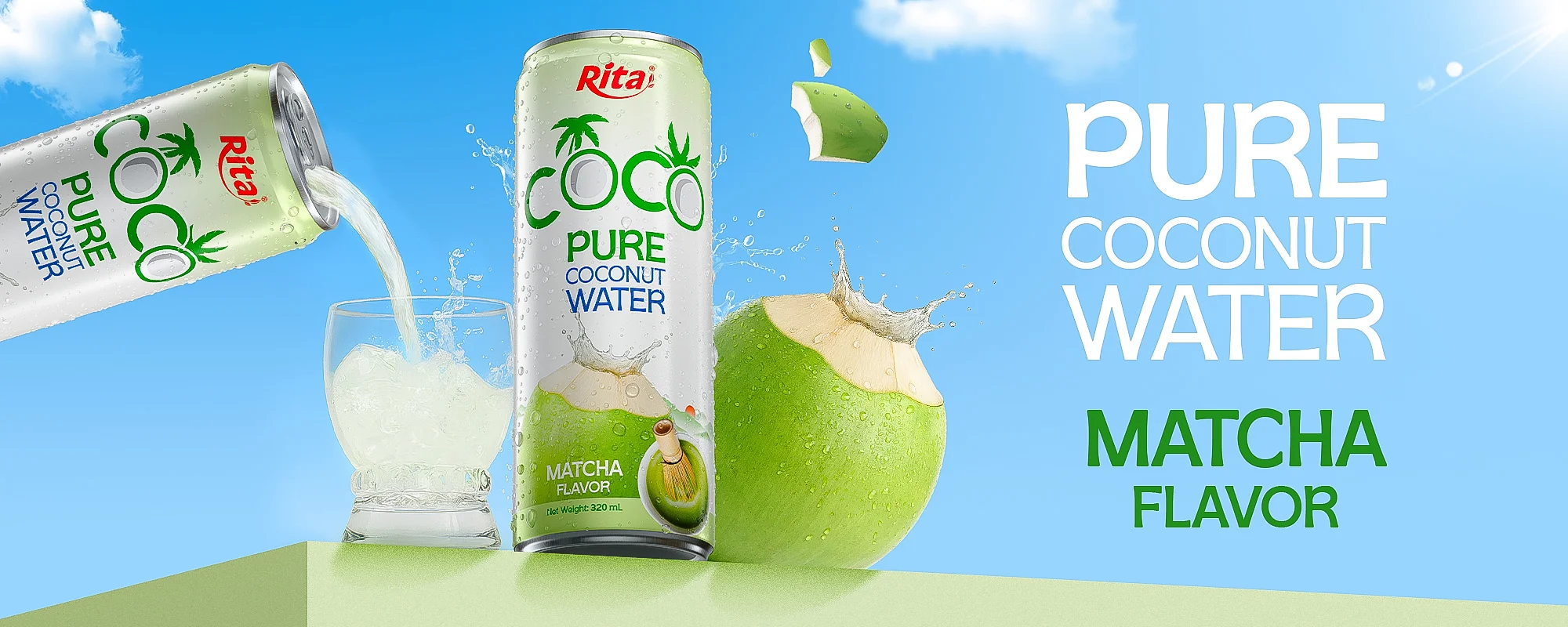 Coconut Matcha 320ml banner 1