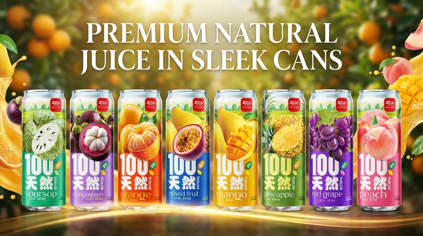Premium Natural Juice in Sleek Cans