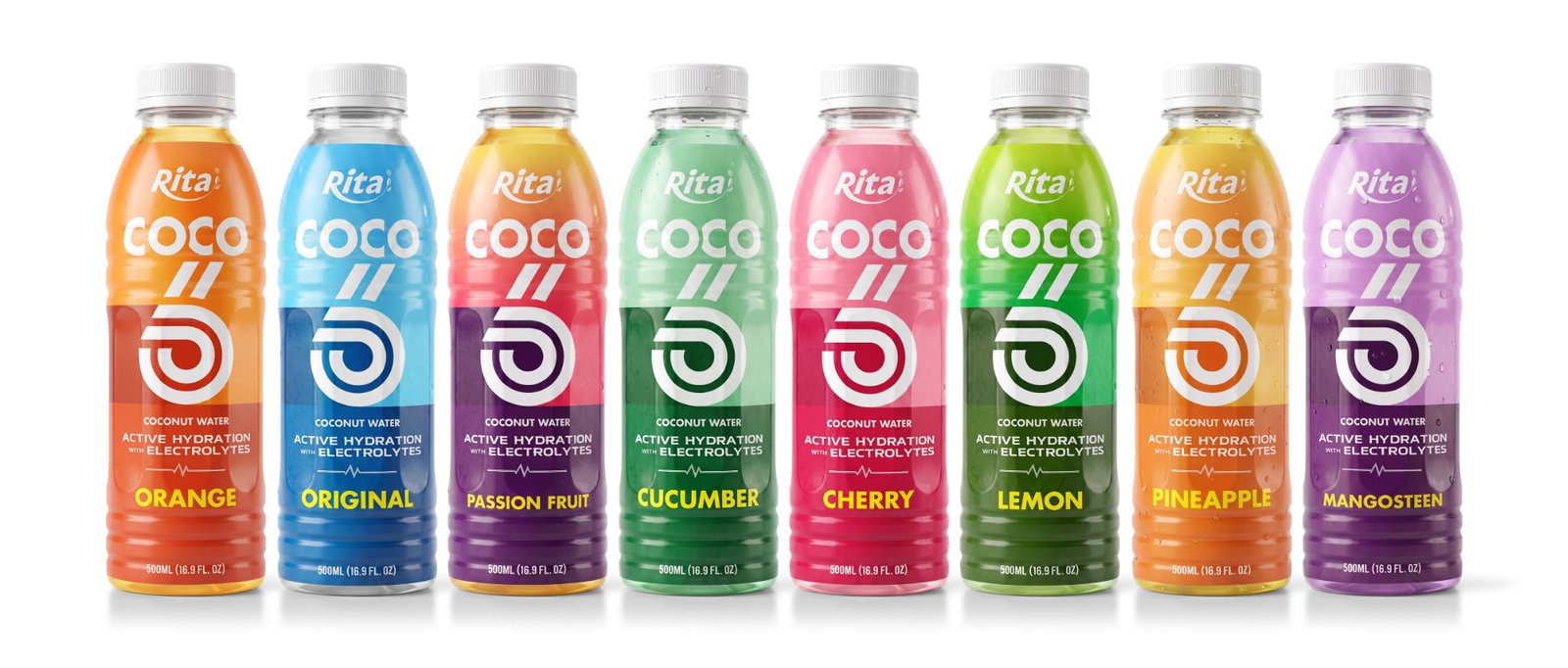 500ml Coconut Water with Electrolytes and Passion Fruit Flavor PET Bottle Poster 2