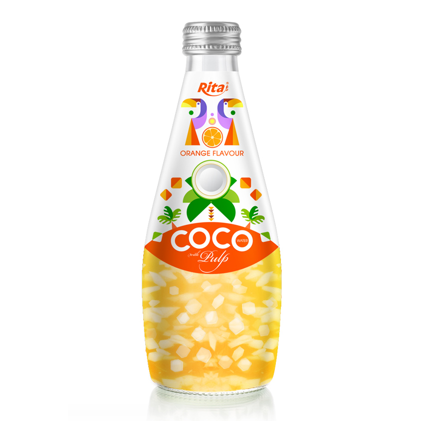 Coco Pulp 290ml glass bottle orange