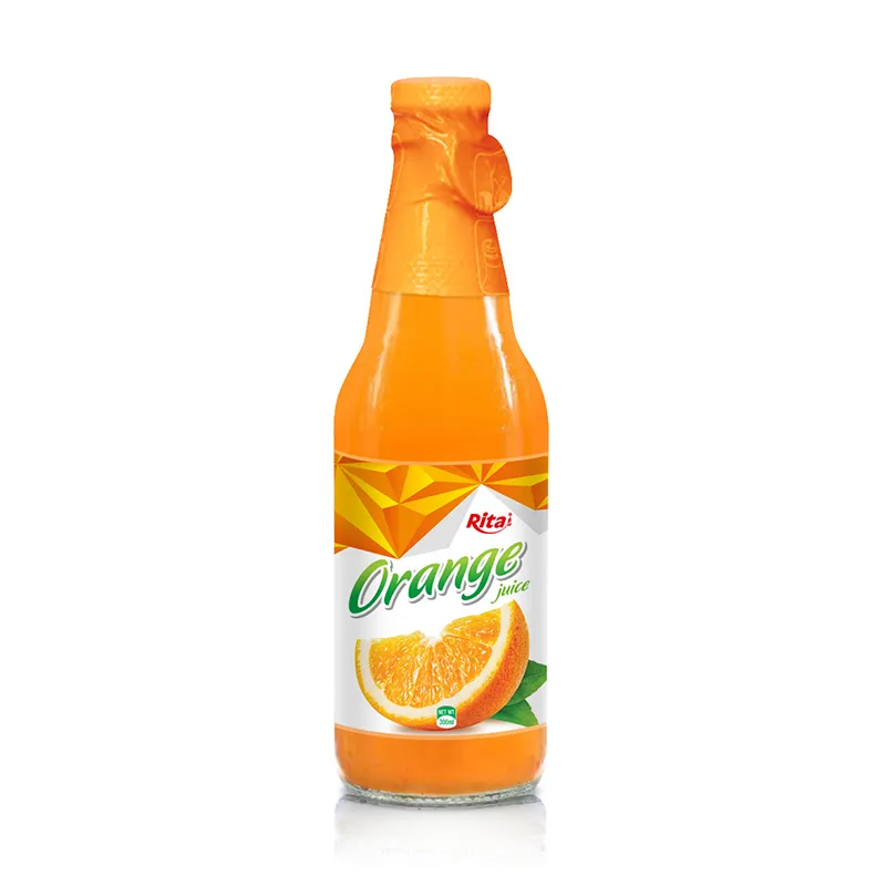 OEM Orange Juice Drink in 300ml Glass Bottled