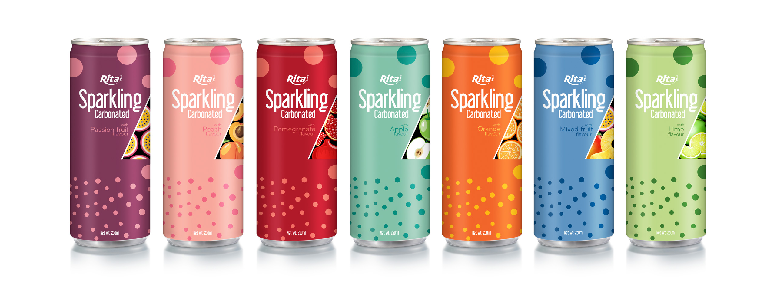 Poster can 250ml Sparkling Carbonated FRUIT