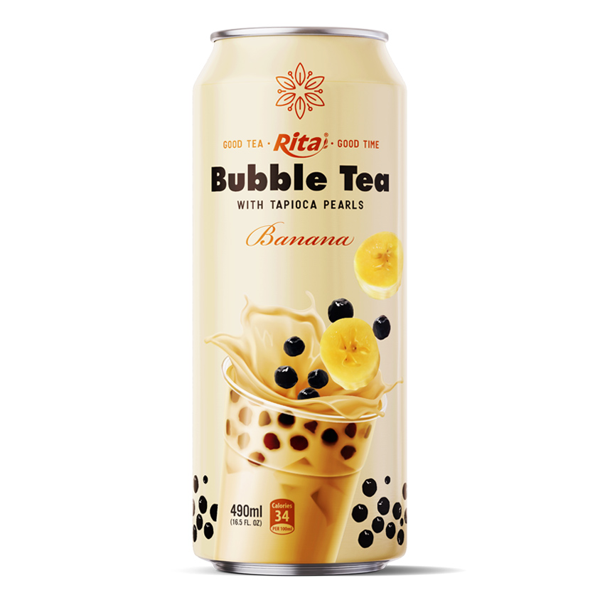 Bubble Tea 490ml can Banana