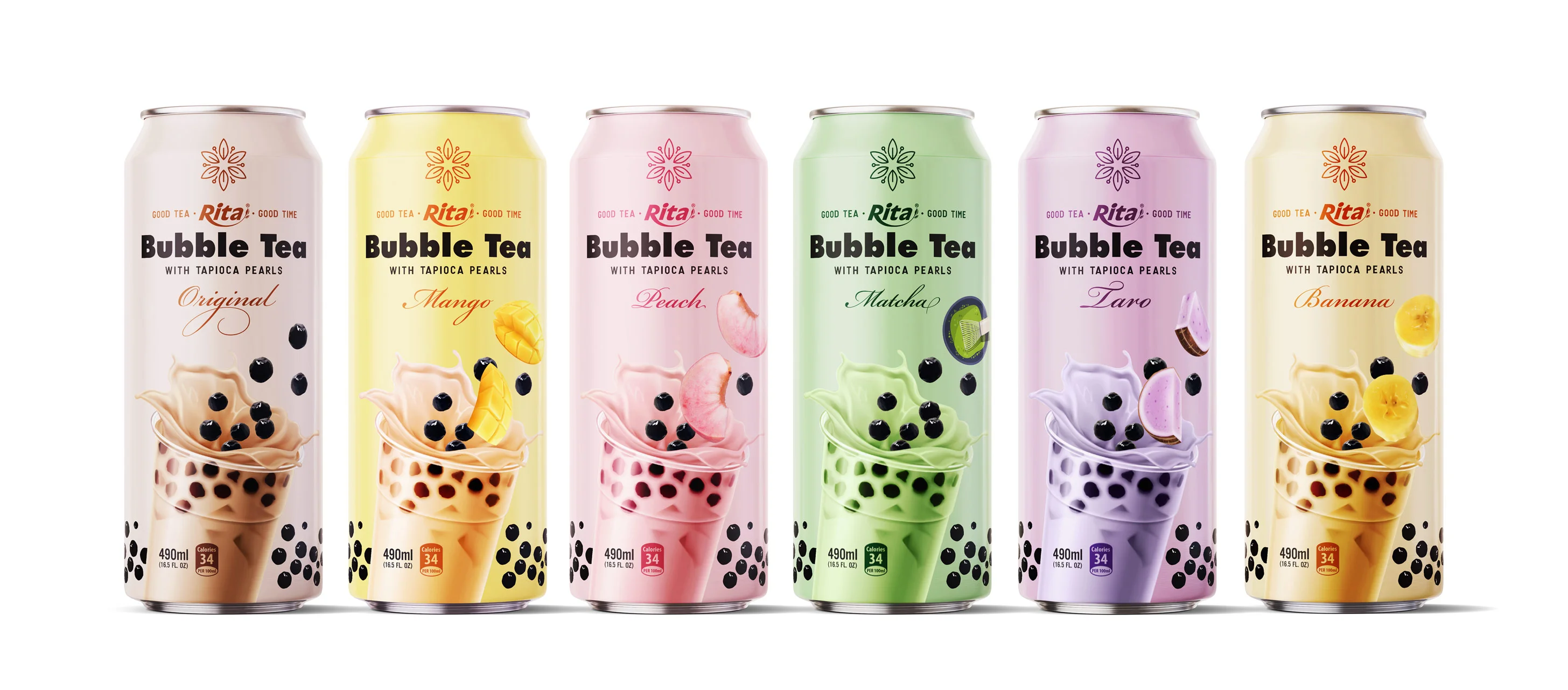 Wholesale 490ml Can Bubble Tea Original Flavor Beverage Manufacturer