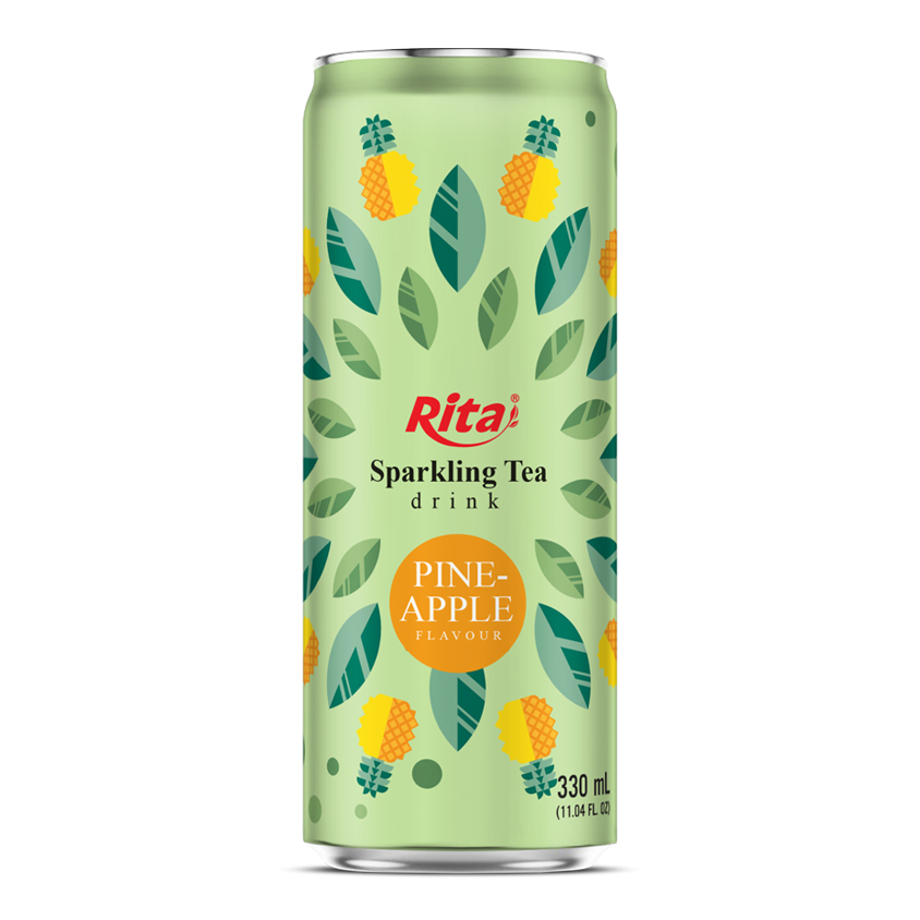 Sparkling Tea drink pineapple flavour 330ml sleek can near me