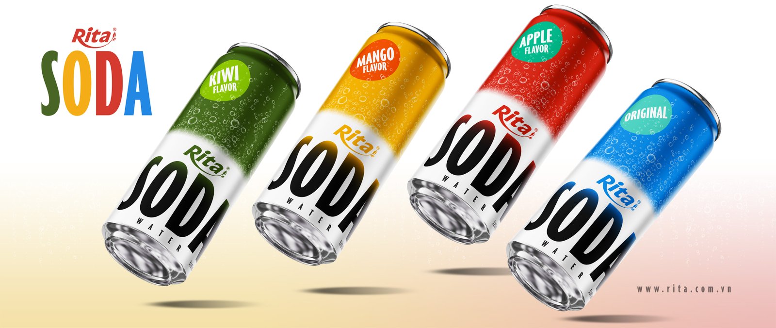 Sparkling Kiwi Soda Water Drink 320ml Can Poster 1