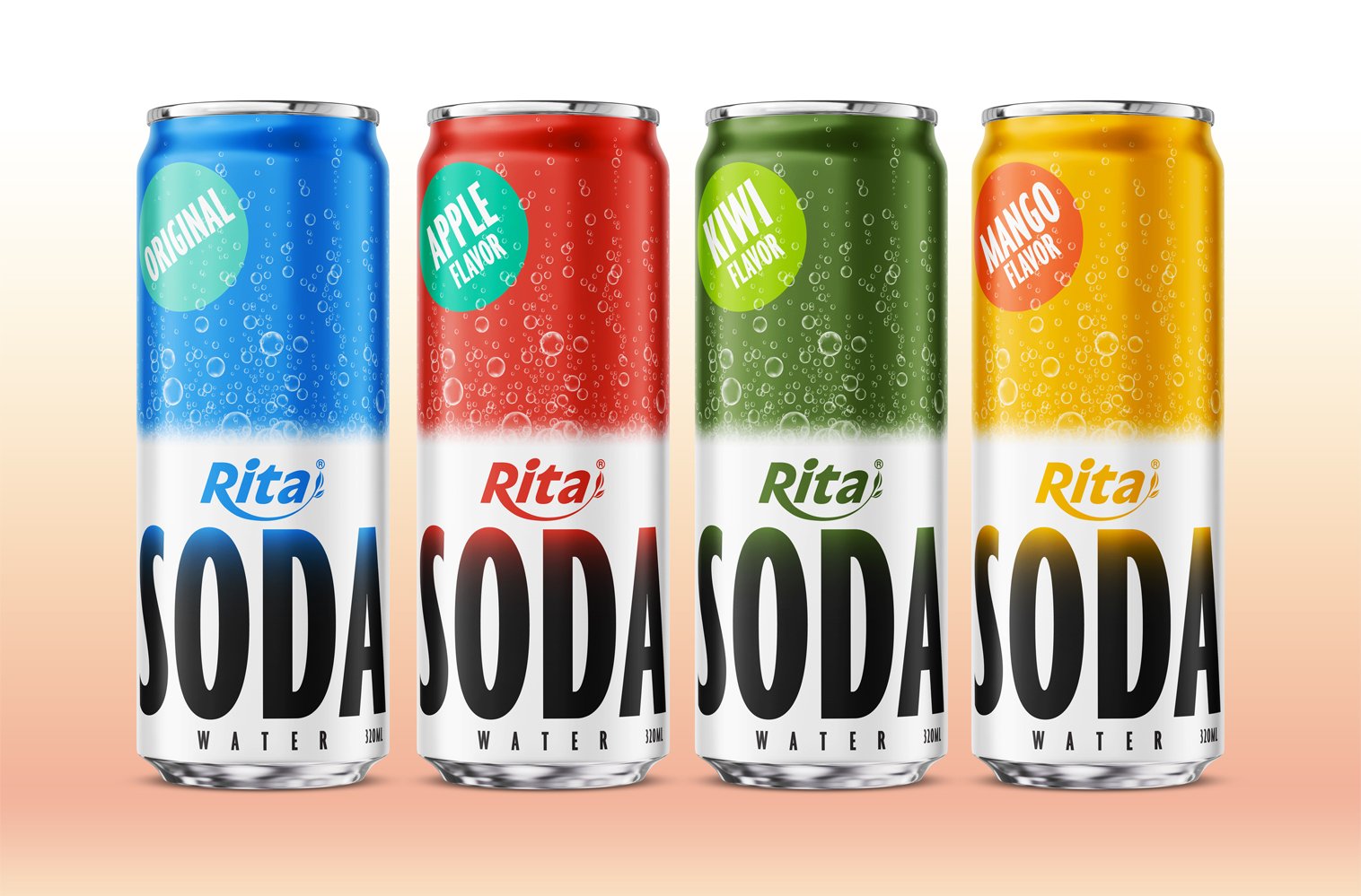 Sparkling Kiwi Soda Water Drink 320ml Can Poster 2
