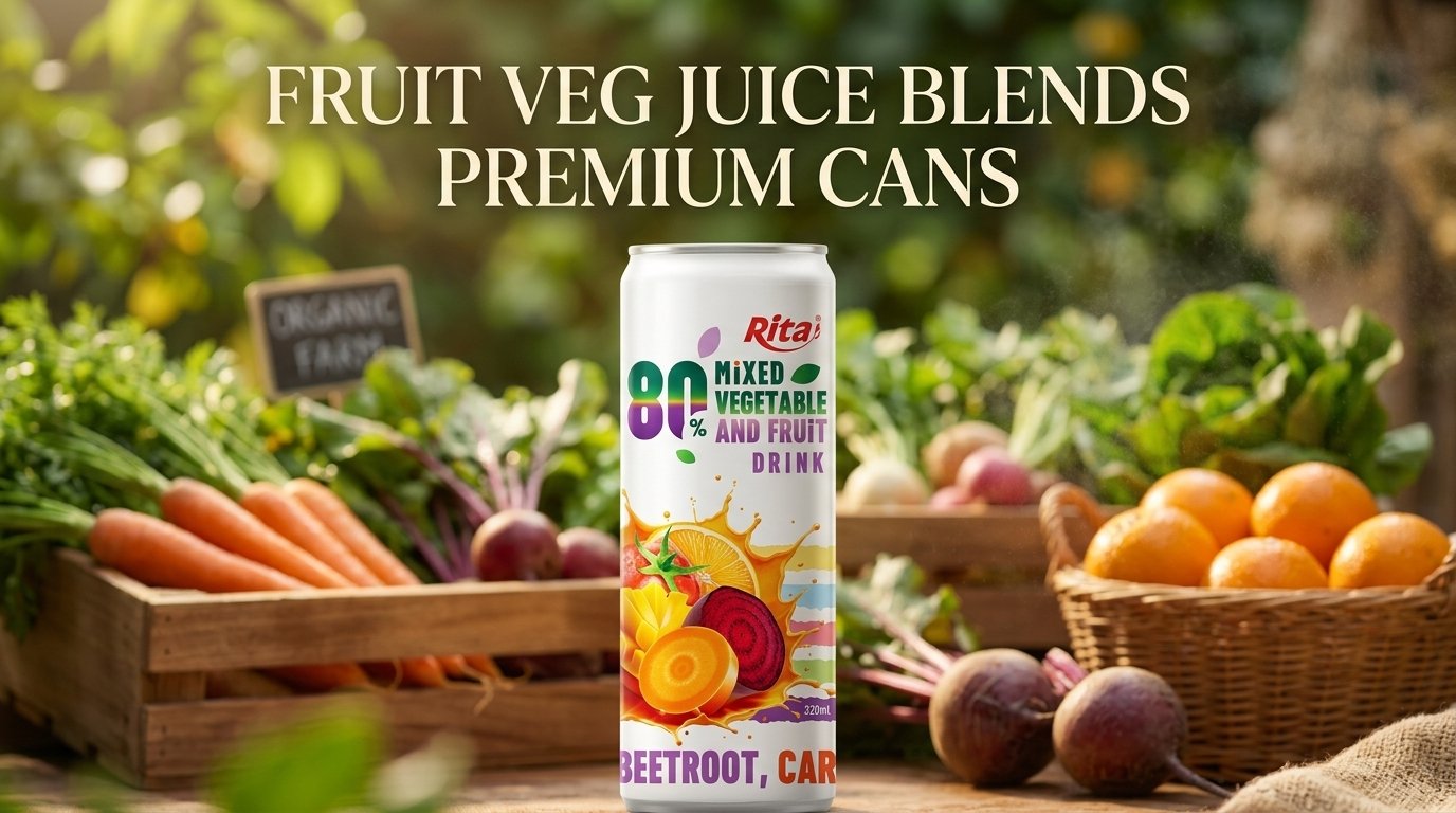 FRUIT VEG JUICE BLENDS PREMIUM CANS