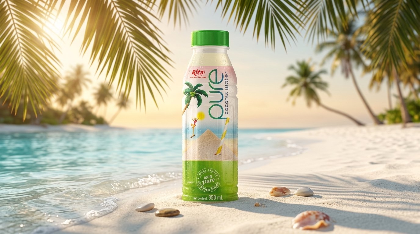 PURE COCONUT WATER PREMIUM BACKDROP
