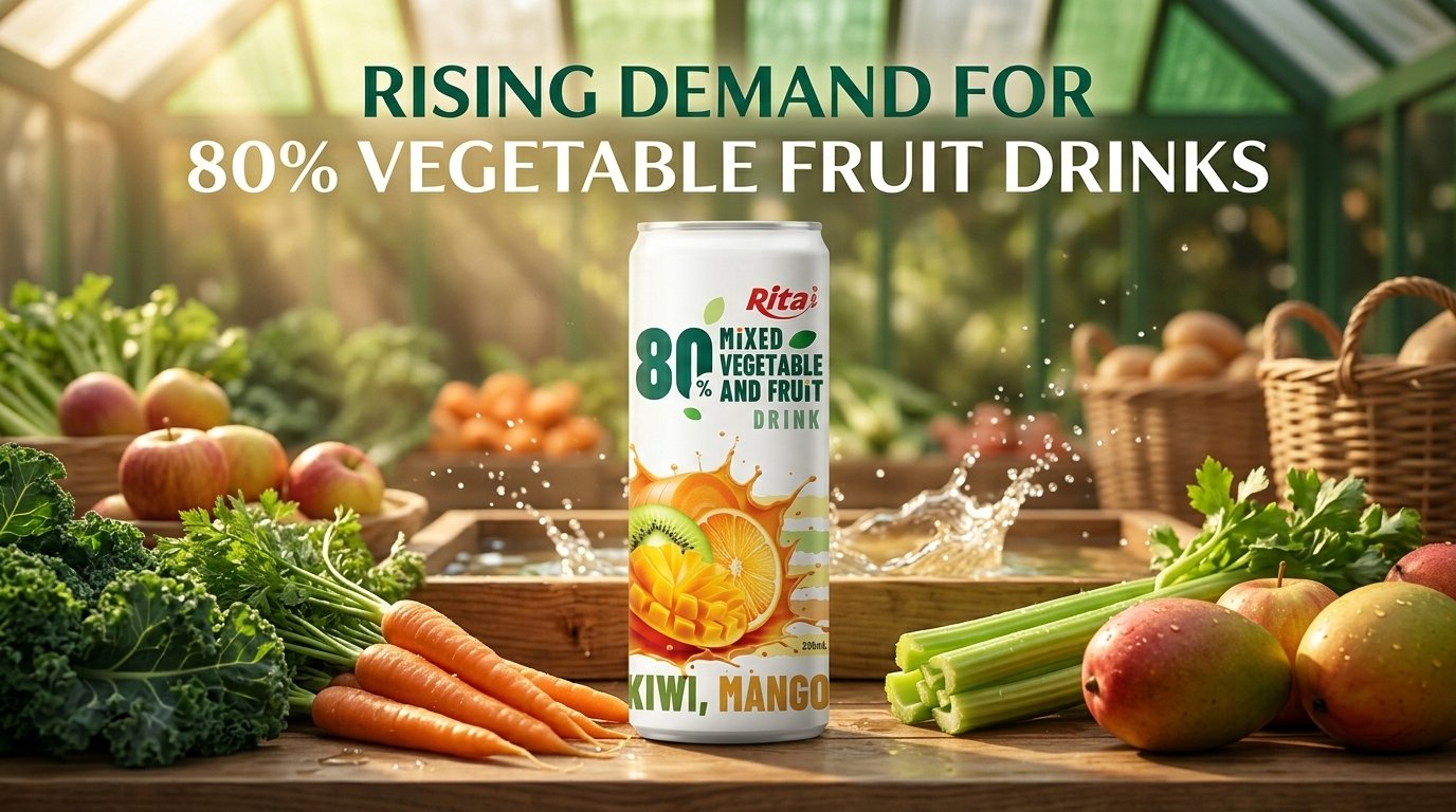 RISING DEMAND FOR 80% VEGETABLE FRUIT DRINKS