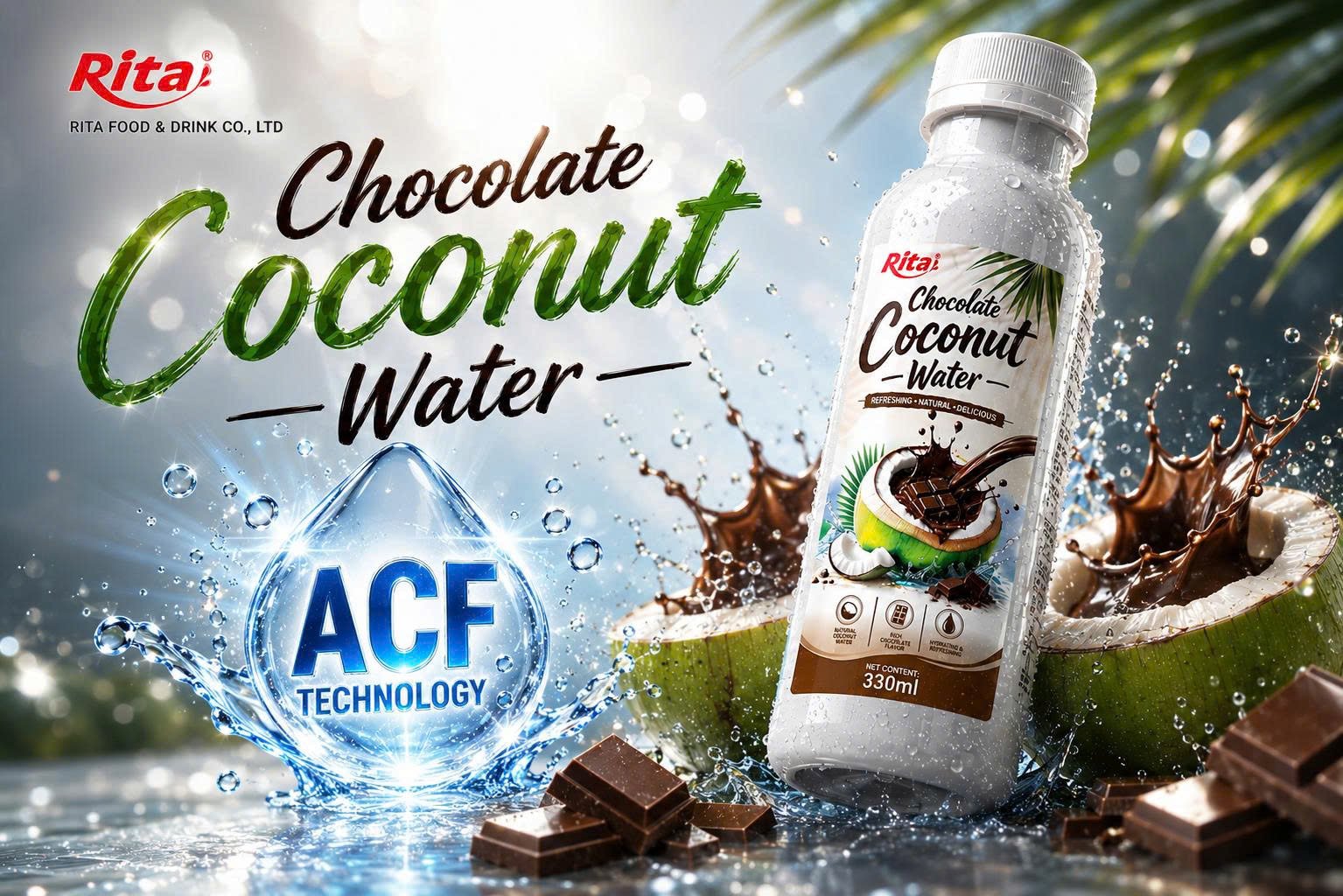 RITA Chocolate Coconut Water – Refreshing Natural Delicious Poster 1