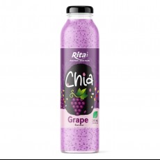 10.6 fl oz glass bottle best grape juice to mix with chia seeds