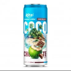 10.8 Fl Oz Young coconut water with Chocolate 320ml