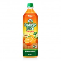 Rita Fresh Pet Bottle Orange Juice 1L With Pulp Drink Natural