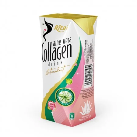 200ml Papaer Box Aloe Vera Collagen Healthy Drink