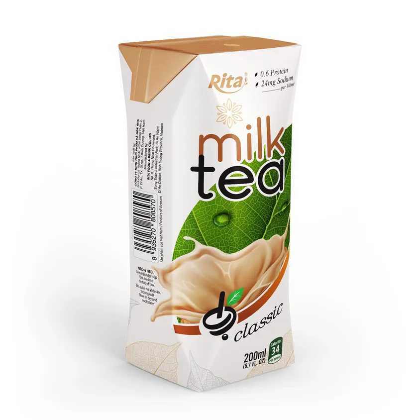 Aseptic: 200ml Paper Box Fresh Orange Juice Rita Brand