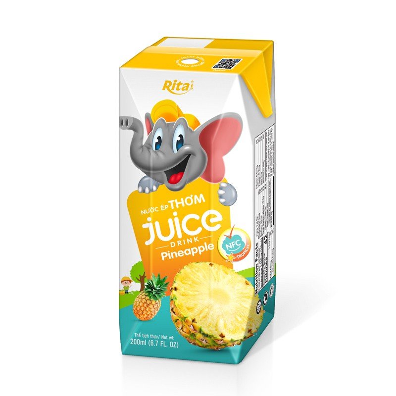 200ml paper box pineapple