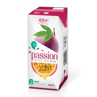OEM Product 200ml Paper Box Natural Passion Fruit Juice 