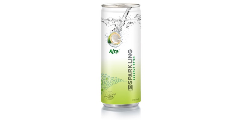 250ml Slim Alu Can Sparkling Coconut Water