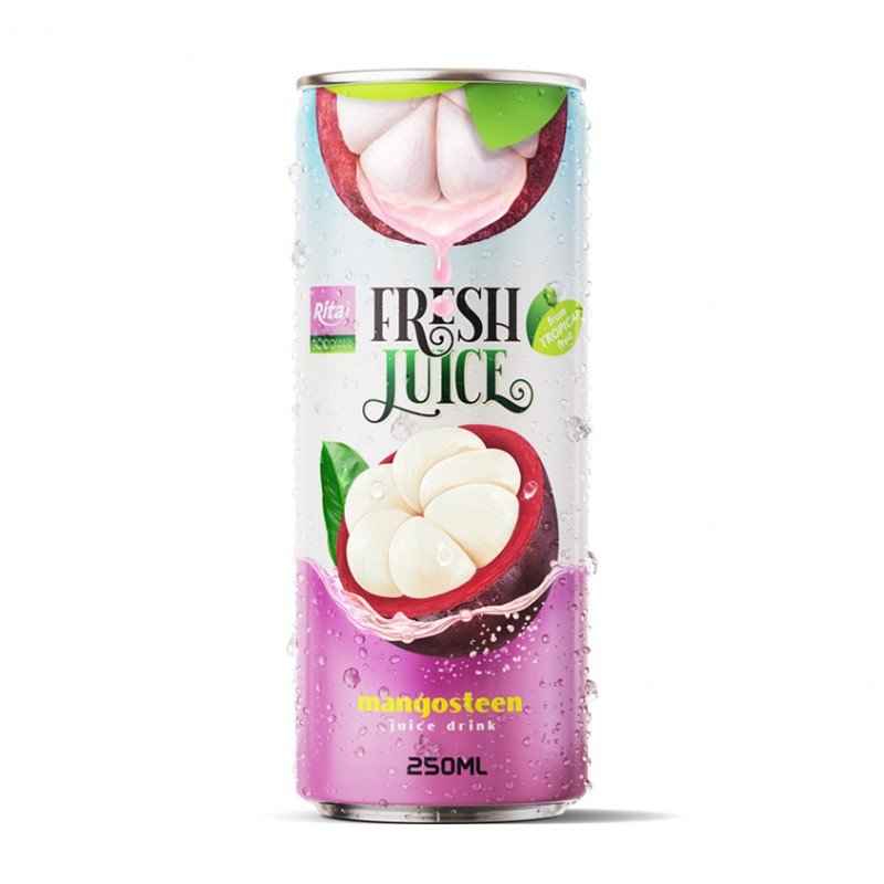 250ml Slim Can Fresh Mangosteen Juice Drink