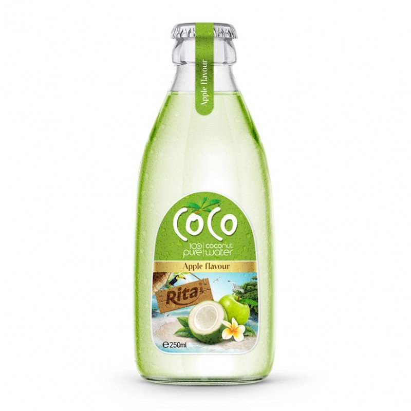 250ml glass bottle apple