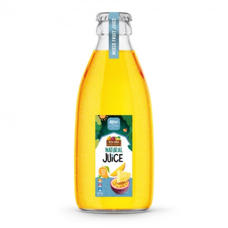 250ml glass bottle fruit juice 02