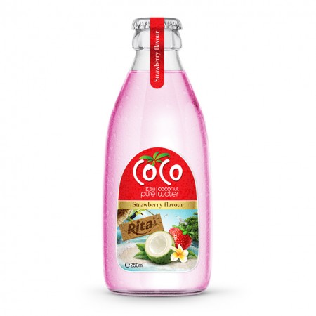 250ml glass bottle strawberry
