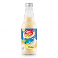 100% Vegan  Rita Soya Milk Drink Less sugar 10.05 Fl Oz Glass Bottle