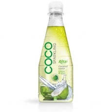 300ml pet Bottle Lemon  Mint flavor Sparking Coconut water