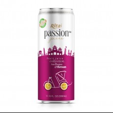 320ml Canned Pure Passion Fruit Juice