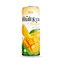 320ml Sleek Alu Can Fruit Tea Drink with Mango Flavor