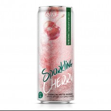 320ml sleek can Sparkling cherry water with other natural flavor