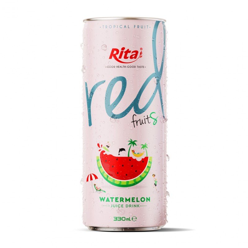 330ml Canned Tropical Watermelon Juice Drink