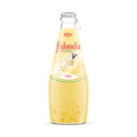 Falooda Drink - Milk Drink With Basil Seed Mixed Nata De Coco With Vanilla Flavour