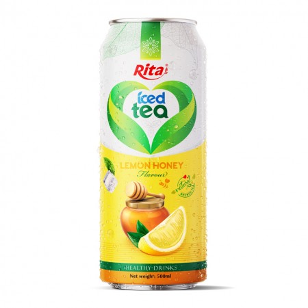 500ml Alu Can Lemon Honey Flavor Iced Tea Drink
