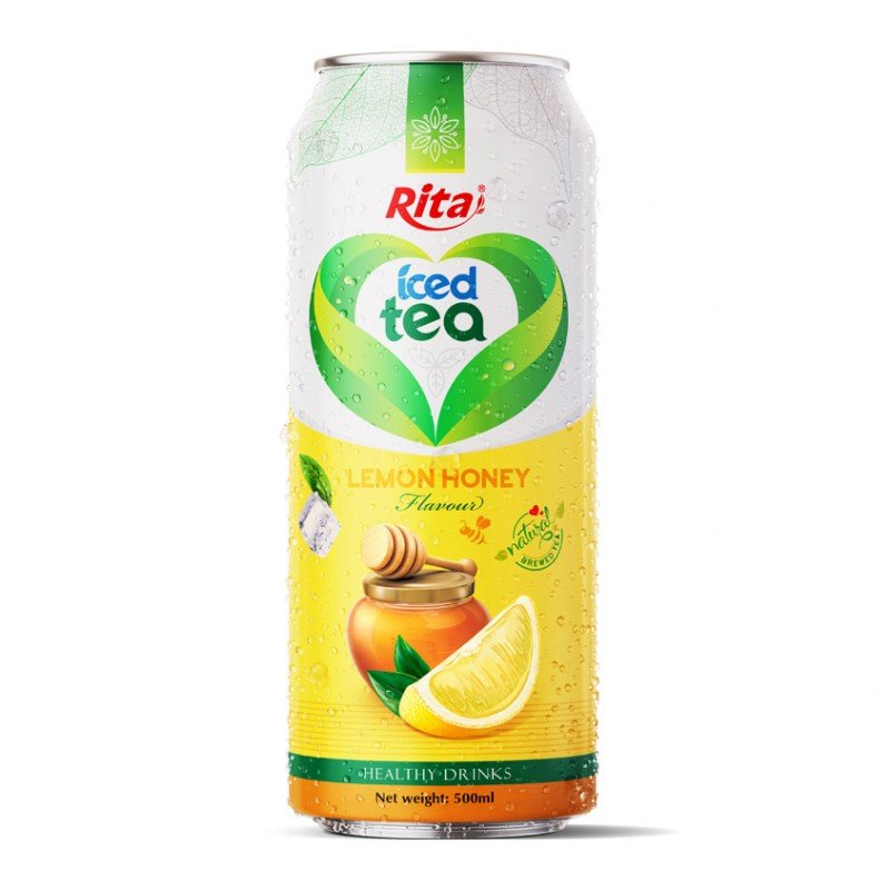 500ml Alu Can Lemon Honey Flavor Iced Tea Drink