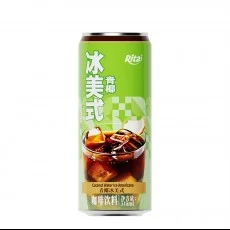All 330ml sleek can Iced Americano green coconut