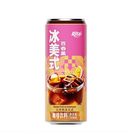 All 330ml sleek can Iced Americano passion fruit