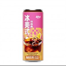 All 330ml sleek can Iced Americano passion fruit