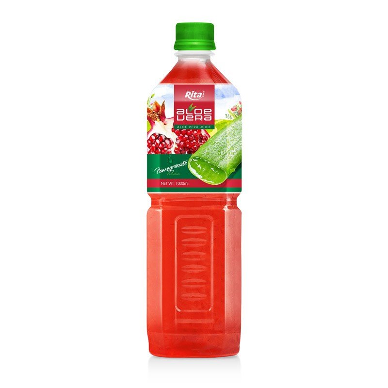 Aloe vera with pomegranate flavor 1000ml pet bottle