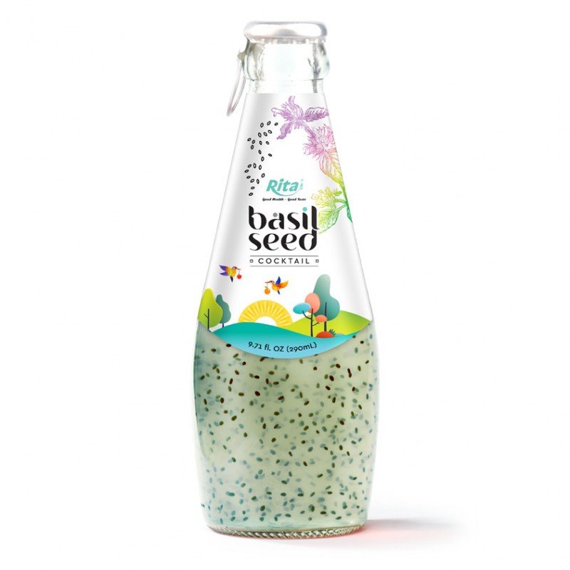 Basil Cocktail 290ml Glass Bottle 1