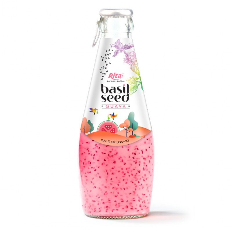 Basil Guava 290ml Glass Bottle