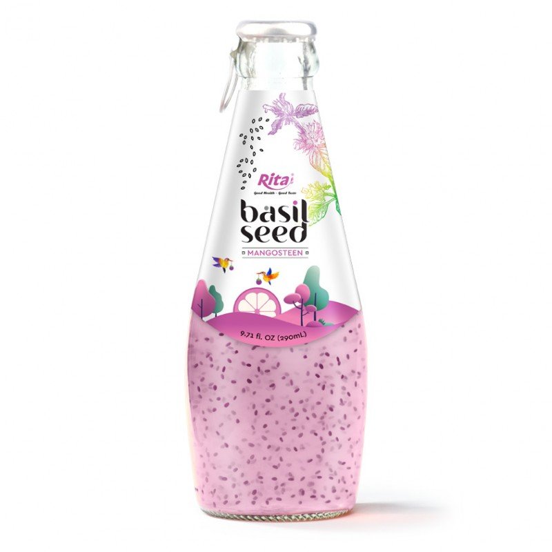 Basil Mangosteen 290ml Glass Bottle