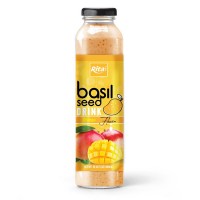  Basil Seed Drink Mango Flavor 300ml Glass Bottle