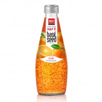 Orange Flavor Basil Seed Drink 290ml Glass Bottle  