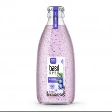 Basil seed blueberry 250ml glass bottle