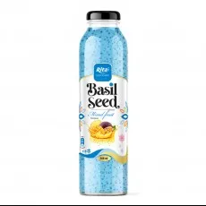 Basil seed drink 300ml glass mixed fruit